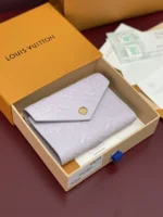 Louis Vuitton Zoé Wallet Monogram Empreinte Misty Lilac 12cm - Image 3