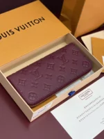 Louis Vuitton Monogram Empreinte Zip Wallet Bordeaux 19cm - Image 3