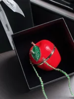 Chanel Matthieu Blazy Red Apple Clutch - Image 3