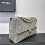 Chanel MaxiC Suede Handbag - Image 3