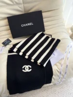 Chanel Knit Cashmere Scarf 175*30cm - Image 3