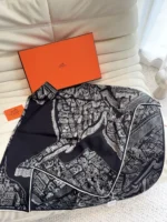 Hermes 2026 Silk-Cashmere Scarf 140x140cm - Image 3