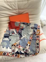 Hermes 2026 Silk Cashmere Shawl 140x140cm - Image 3