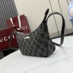 Gucci Generation Lady Lunetta GG Denim Shoulder Bag 22cm - Image 3