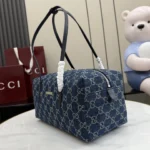 Gucci Generation GG Denim Boston Bag 29cm - Image 3