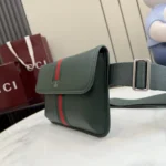 Gucci Generation Web Stripe Leather Belt Bag 24cm - Image 3