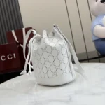 Gucci Generation Perforated GG Leather Bucket Bag 15.5cm - Image 3