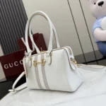 Gucci Borsetto Horsebit Leather Top Handle Bag - Image 3