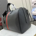 Gucci 2026 Web Stripe Leather Duffle Travel Bag 45cm - Image 3