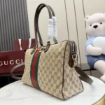 Gucci Borsetto Horsebit GG Canvas Boston Bag 38.5cm - Image 3