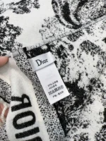 Dior CD Logo Jacquard Large Scarf Shawl Blanket 140*140cm - Image 3
