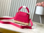 Louis Vuitton Capucines Mini Rattan Basket Bag Fuchsia 21cm - Image 3