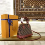 Louis Vuitton Alma BB Damier Monogram Rouge N48279 - Image 3