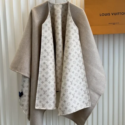 Louis Vuitton Louis Vuitton Monogram Wool Cashmere Shawl 60x200cm product photo