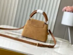 Louis Vuitton Capucines Mini Suede Resin LV M29612 21cm - Image 3