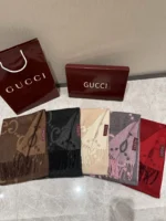 Gucci GG Pattern Cashmere Scarf 35*190cm - Image 3