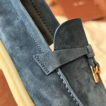 Loro Piana Summer Charms Walk Women's Suede Moccasin FAE5444 W1CZ - Image 3