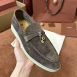 Loro Piana Summer Charms Walk Women's Suede Moccasin FAE5444 MOTT - Image 3