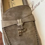 Loro Piana Summer Charms Walk Women's Suede Moccasin FAE5444 HOVY - Image 3