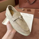 Loro Piana Summer Charms Walk Women's Suede Moccasin FAE5444 DOEE - Image 3