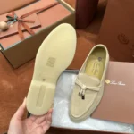 Loro Piana Summer Charms Walk Women's Suede Moccasin FAE5444 30F8 - Image 3