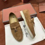 Loro Piana Summer Charms Walk Women's Suede Moccasin FAE5444 HA85 - Image 3