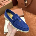 Loro Piana Summer Charms Walk Women's Suede Moccasin FAE5444 60DT - Image 3