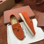 Loro Piana Summer Charms Walk Women's Suede Moccasin FAE5444 L0A2 - Image 3
