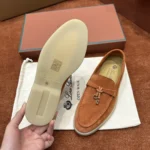 Loro Piana Summer Charms Walk Women's Suede Moccasin FAE5444 L443 - Image 3