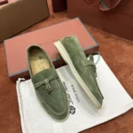 Loro Piana Summer Charms Walk Women's Suede Moccasin FAE5444 50KY - Image 3