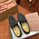 Loro Piana Summer Charms Walk Women's Suede Moccasin FAE5444 MB97 - Image 3