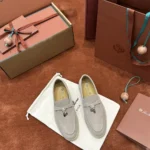 Loro Piana Summer Charms Walk Women's Suede Moccasin FAE5444 A760 - Image 2