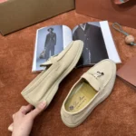 Loro Piana Summer Charms Walk Women's Suede Moccasin FAE5444 2096 - Image 2