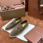 Loro Piana Summer Charms Walk Women's Suede Moccasin FAE5444 50KZ - Image 2