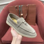 Loro Piana Summer Charms Walk Women's Suede Moccasin FAE5444 D746 - Image 3