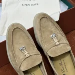 Loro Piana Summer Charms Walk Women's Suede Moccasin FAE5444 H755 - Image 3