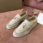 Loro Piana Summer Charms Walk Women's Suede Moccasin FAE5444 D044 - Image 2
