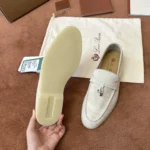 Loro Piana Summer Charms Walk Women's Suede Moccasin FAE5444 A760 - Image 3