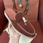 Loro Piana Charms Walk Babouche Women's Suede Mule FAL5900 ROB4 - Image 3