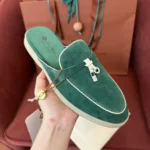 Loro Piana Charms Walk Babouche Women's Suede Mule FAL5900 50RT - Image 3