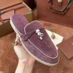 Loro Piana Charms Walk Babouche Women's Suede Mule FAL5900 30F4 - Image 3