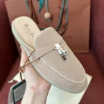 Loro Piana Charms Walk Babouche Women's Suede Mule FAL5900 3873 - Image 3