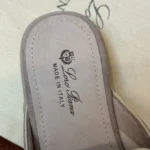 Loro Piana Charms Walk Babouche Women's Suede Mule FAL5900 60GX - Image 3