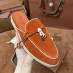 Loro Piana Charms Walk Babouche Women's Suede Mule FAL5900 LOA2 - Image 2