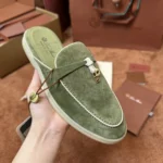 Loro Piana Charms Walk Babouche Women's Suede Mule FAL5900 50KY - Image 3