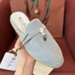 Loro Piana Charms Walk Babouche Women's Suede Mule FAL5900 60EU - Image 2