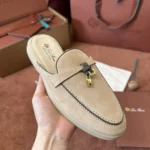 Loro Piana Summer Charms Walk Women's Suede Moccasin FAL5899 AOC7 - Image 3