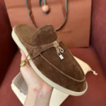 Loro Piana Babouche Charms Walk Women's Suede Mule FAI1543 HOL5 - Image 3