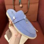 Loro Piana Babouche Charms Walk Women's Suede Mule FAI1543 T15 - Image 3