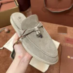 Loro Piana Babouche Charms Walk Women's Suede Mule FAI1543 D746 - Image 3